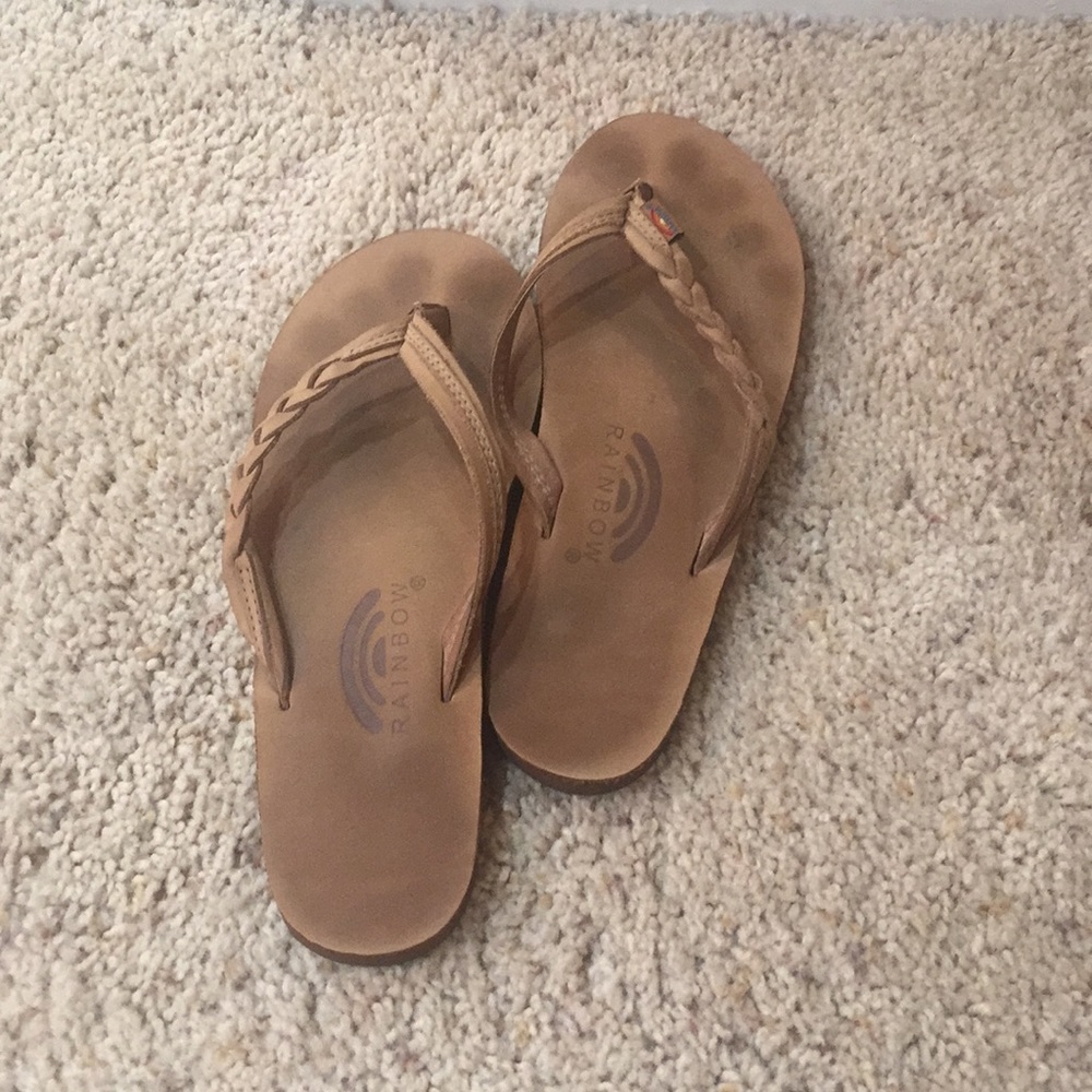 Rainbow Flip Flops